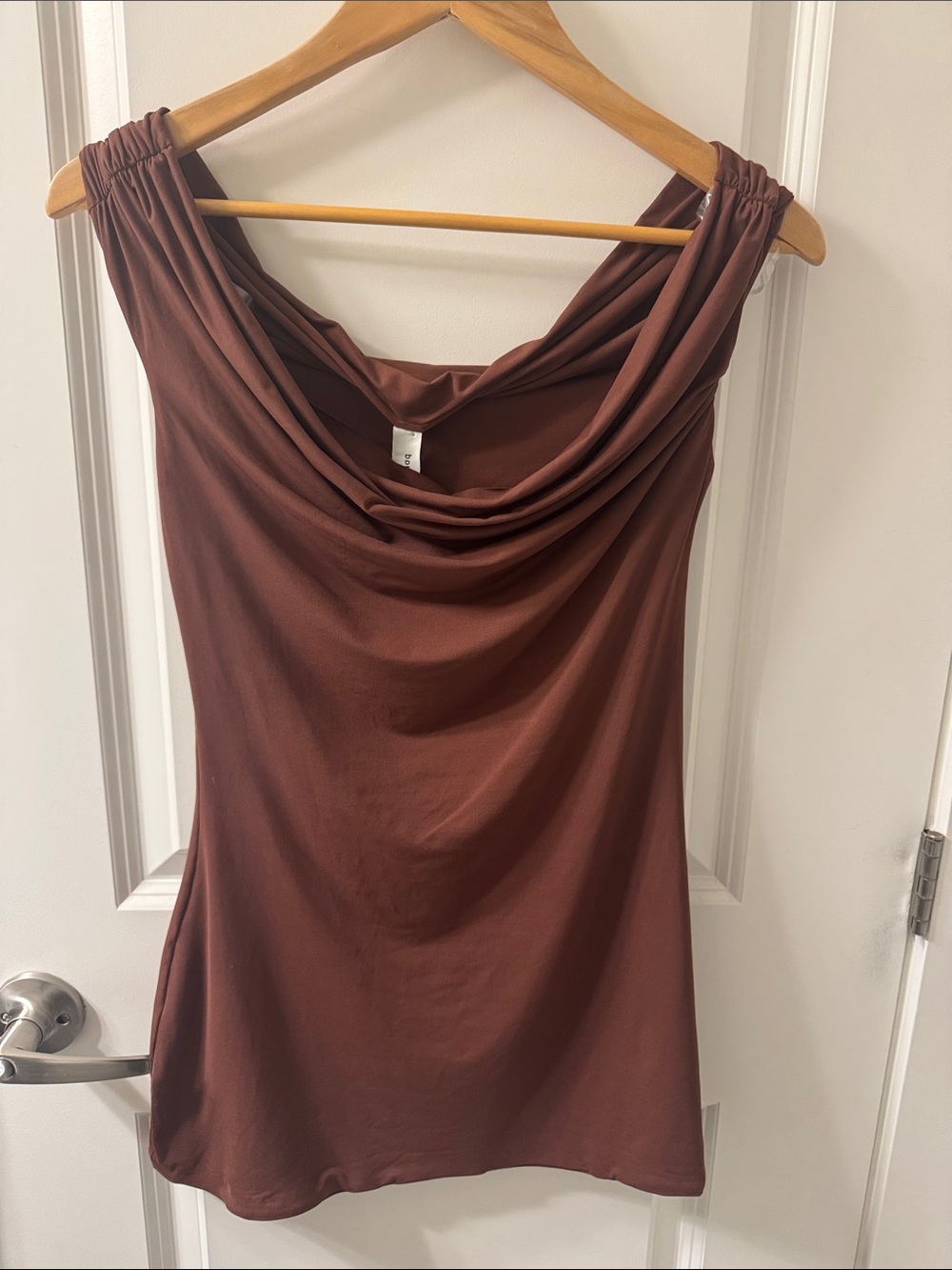 NWT. Bond-eye Seimwear Brand Sleeveless Nixi Mini Dress in Arabica Brown M/L - Picture 5 of 13